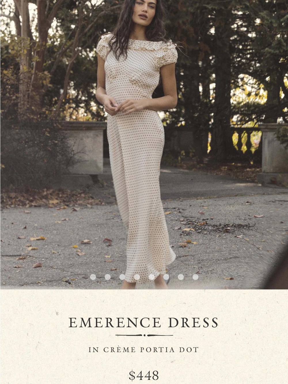 Doen Emerence Maxi Dress in Crème with Portia Dot